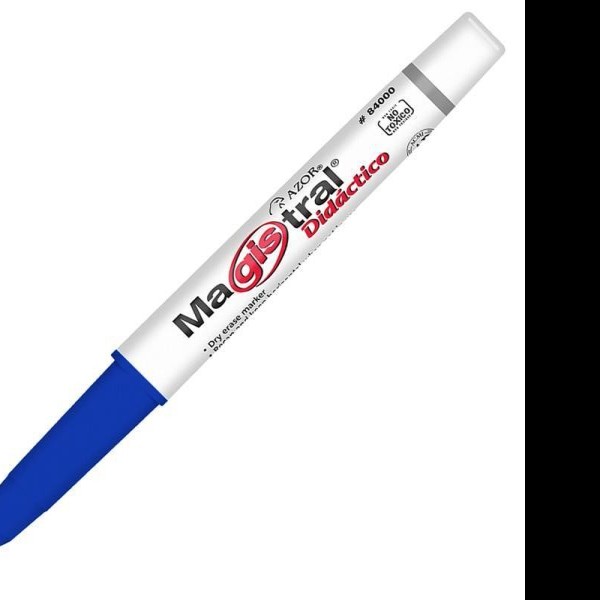 MARCADOR PPIZ. DELG. MAGIST.DID. P.F. PLAST. AZUL 12144